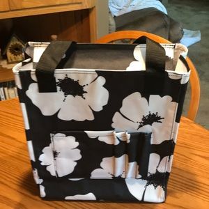 Storage Tote with zipper and inside pocket zips.